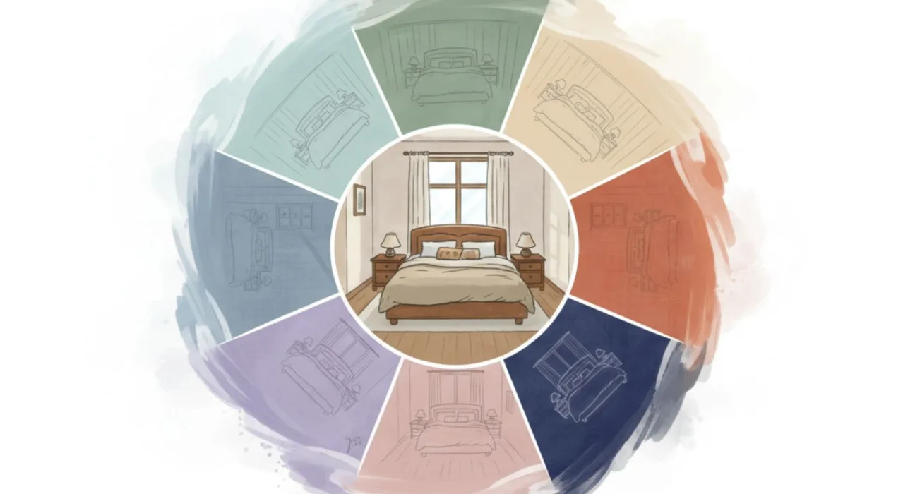 Який колір стін вибрати для спальні